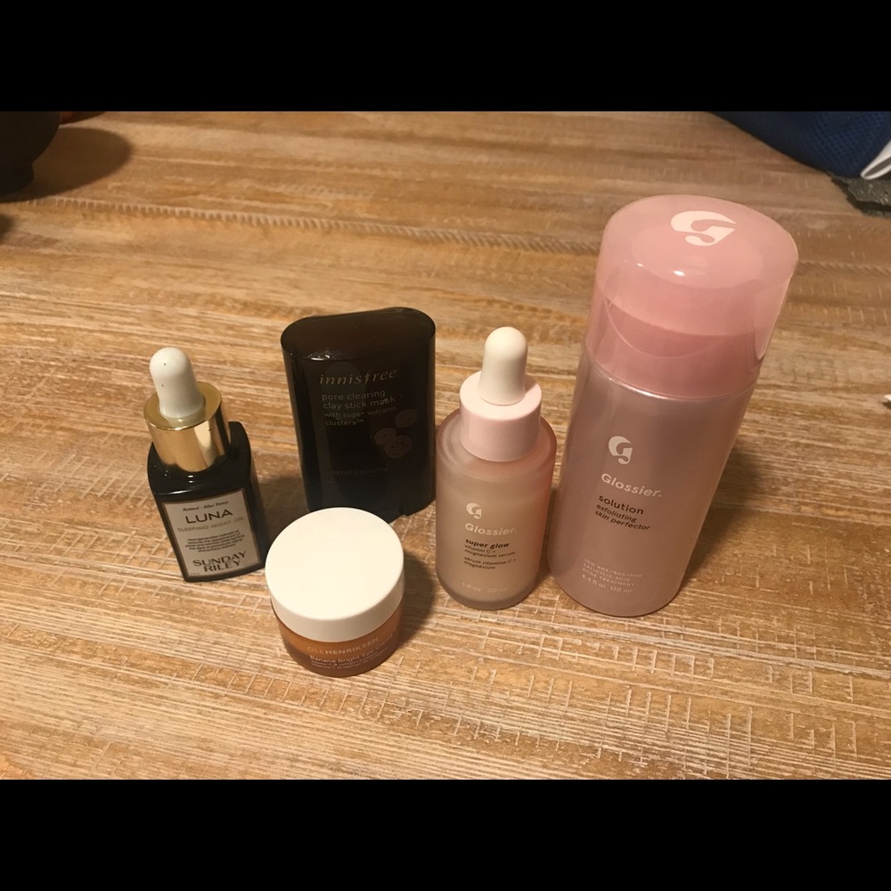 Luna Sunday Riley, Glossier Superglow & Solution